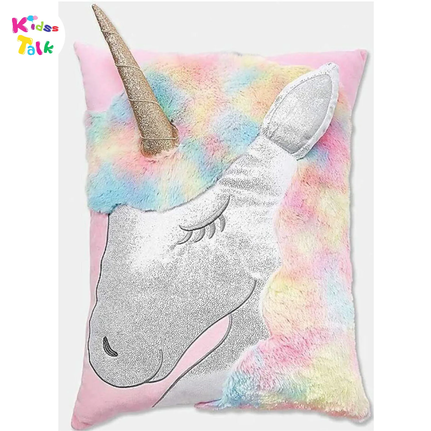 Glitter Unicorn Soft Pillow