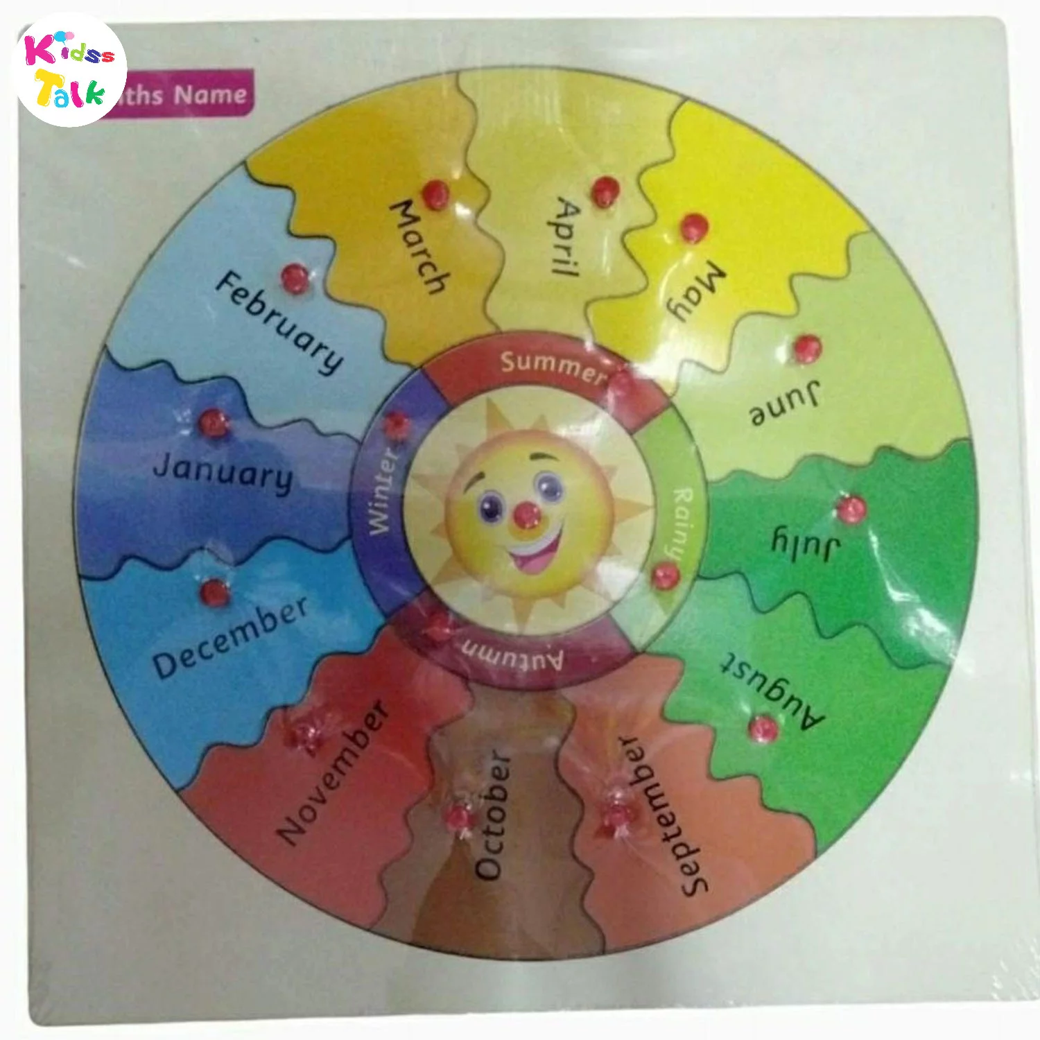 Wooden Month Puzzle Months