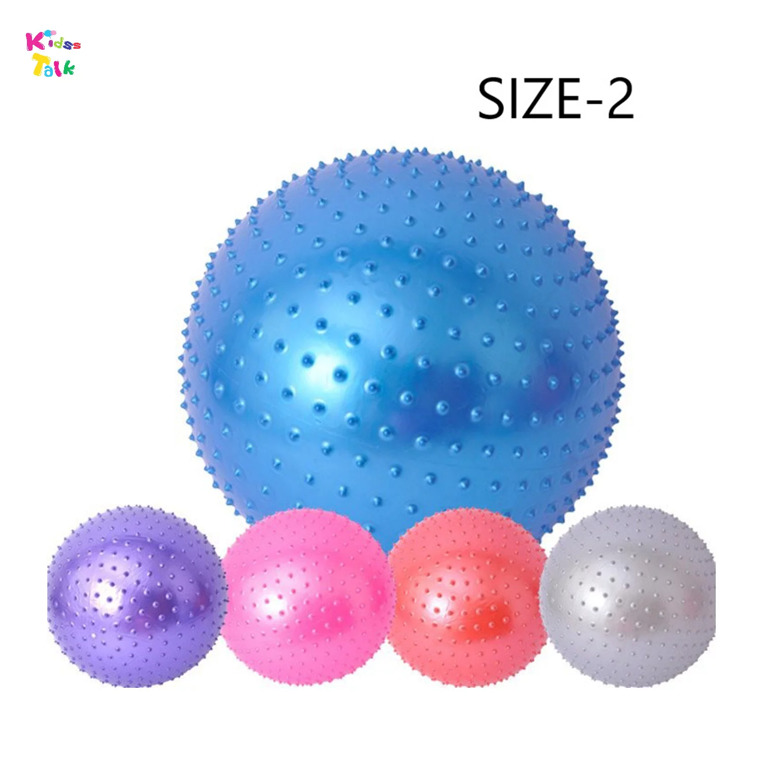 Gym Ball With Handle Mix Colour Size 2