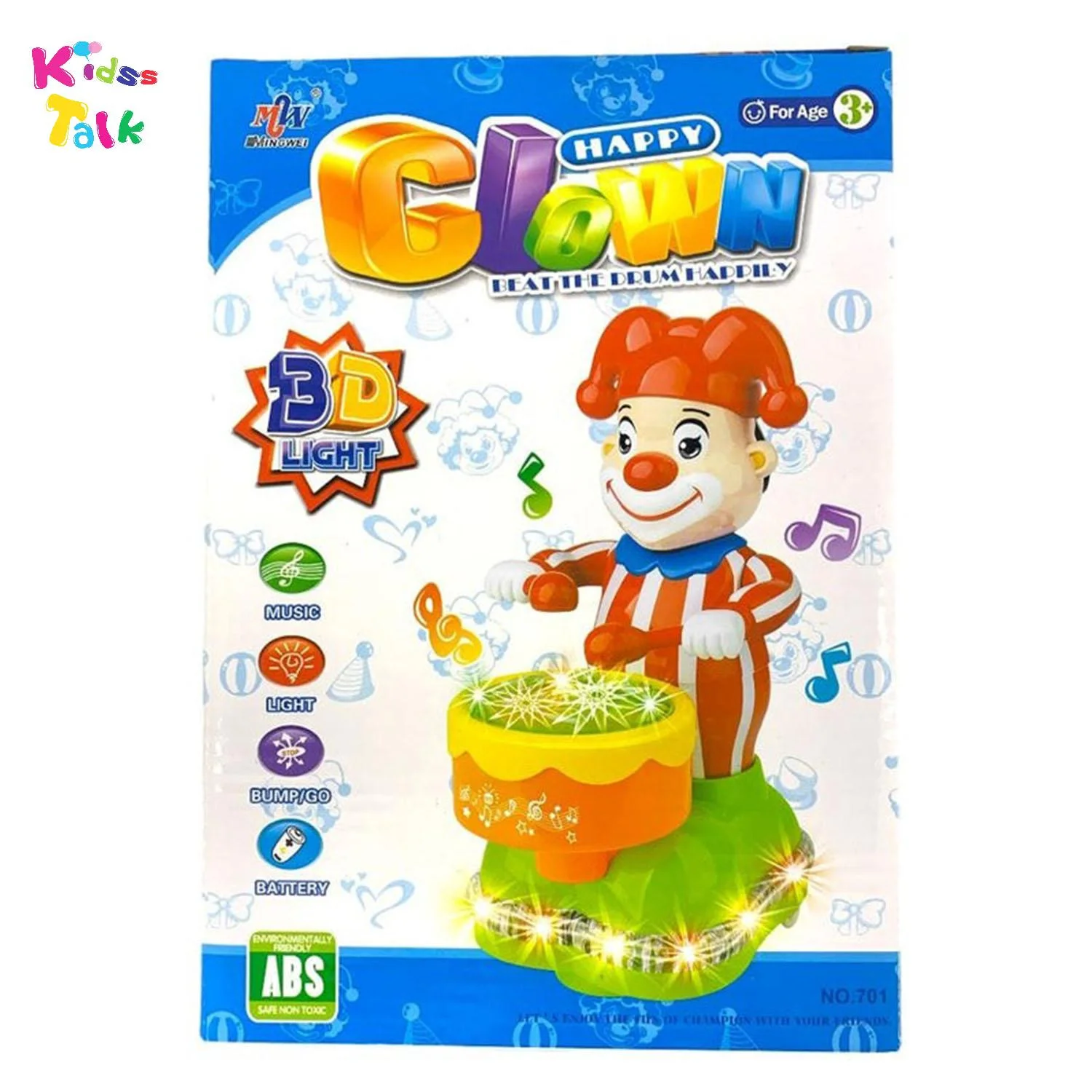 Happy Clown Beat The Drum