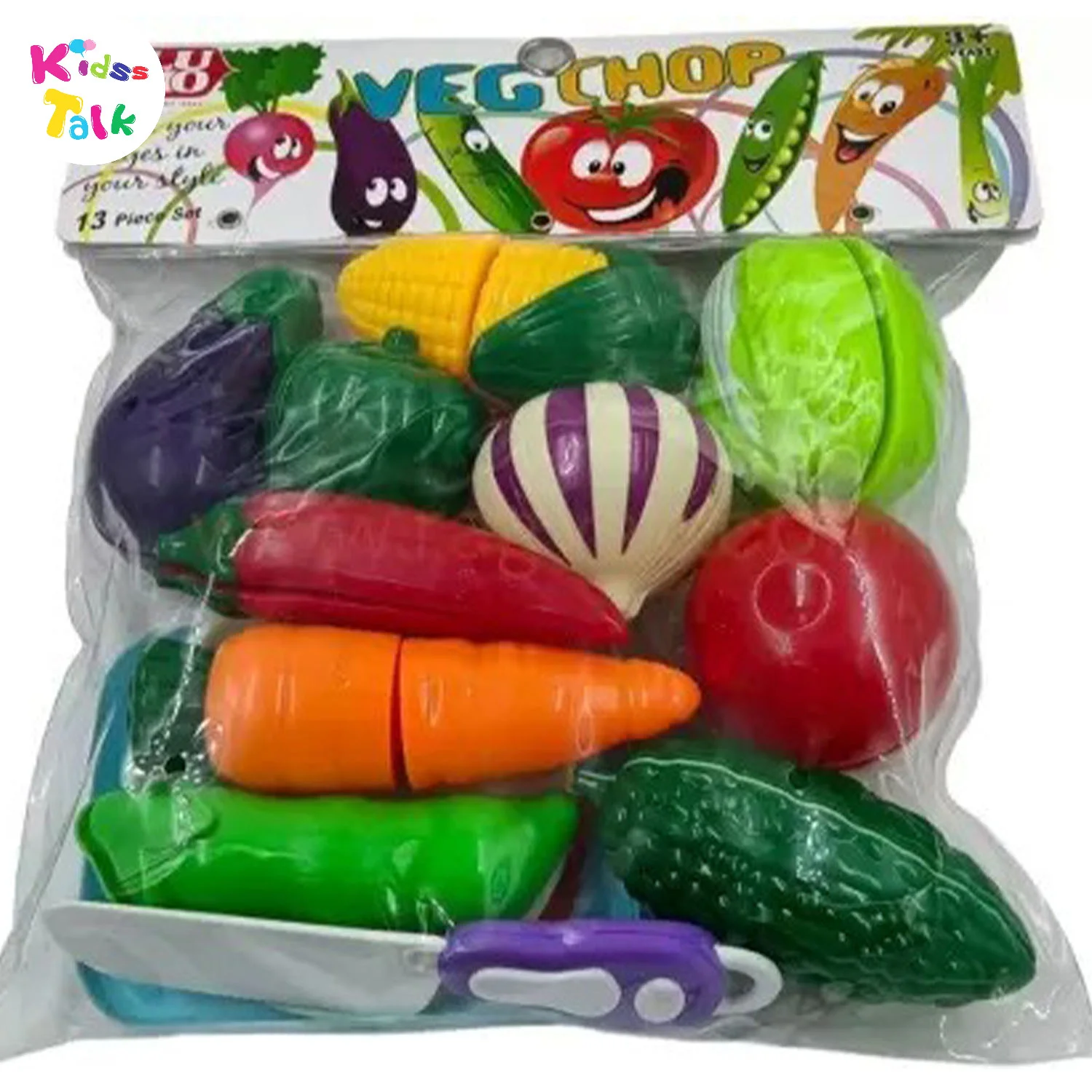 Hellow Veges Veg Chop Pvc Pack 13pcs