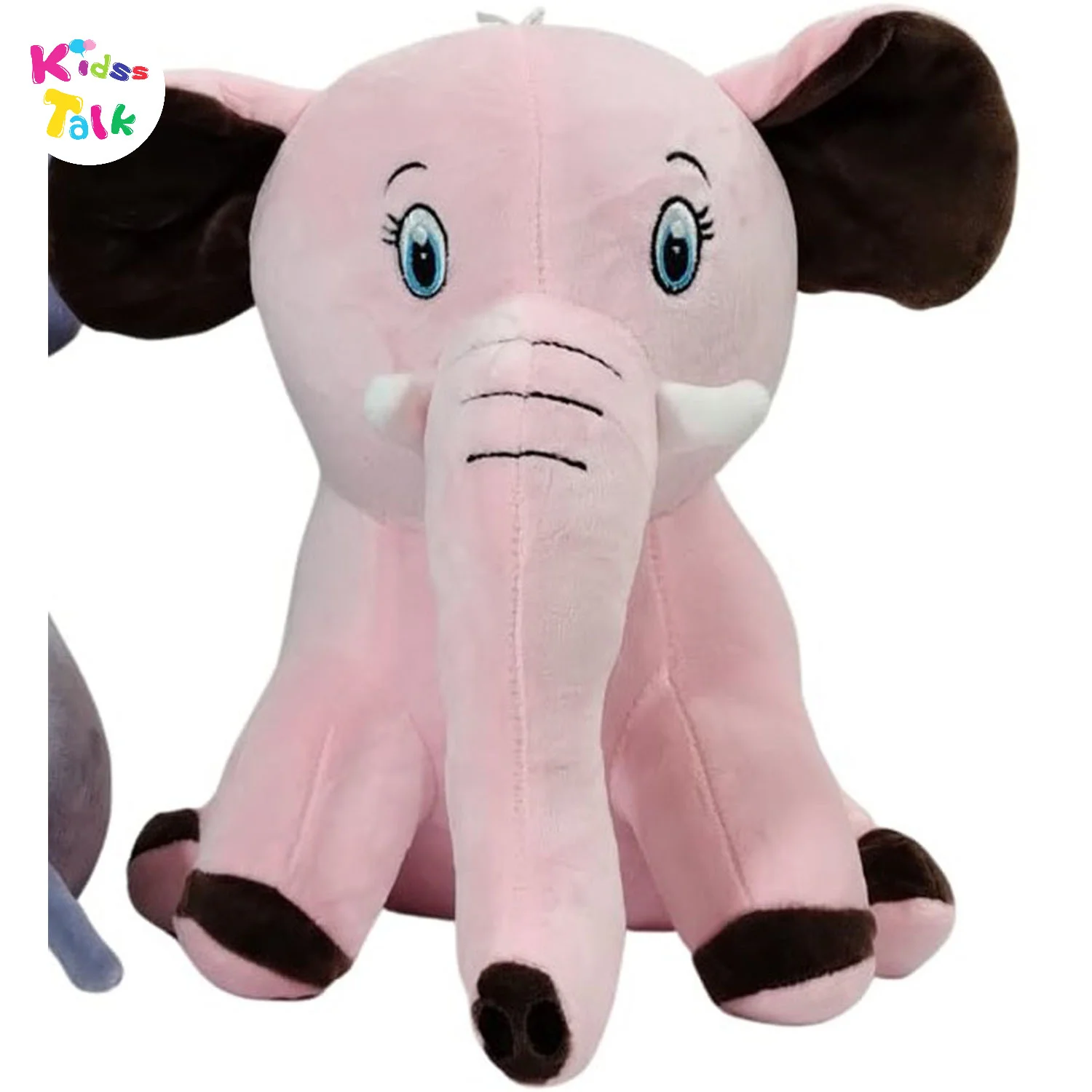 Elephant Sitting With Long Trunk