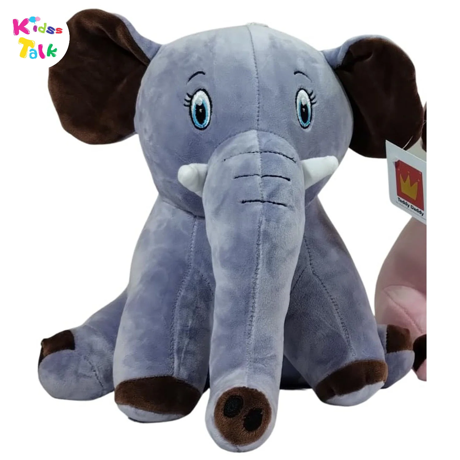 Elephant Sitting With Long Trunk