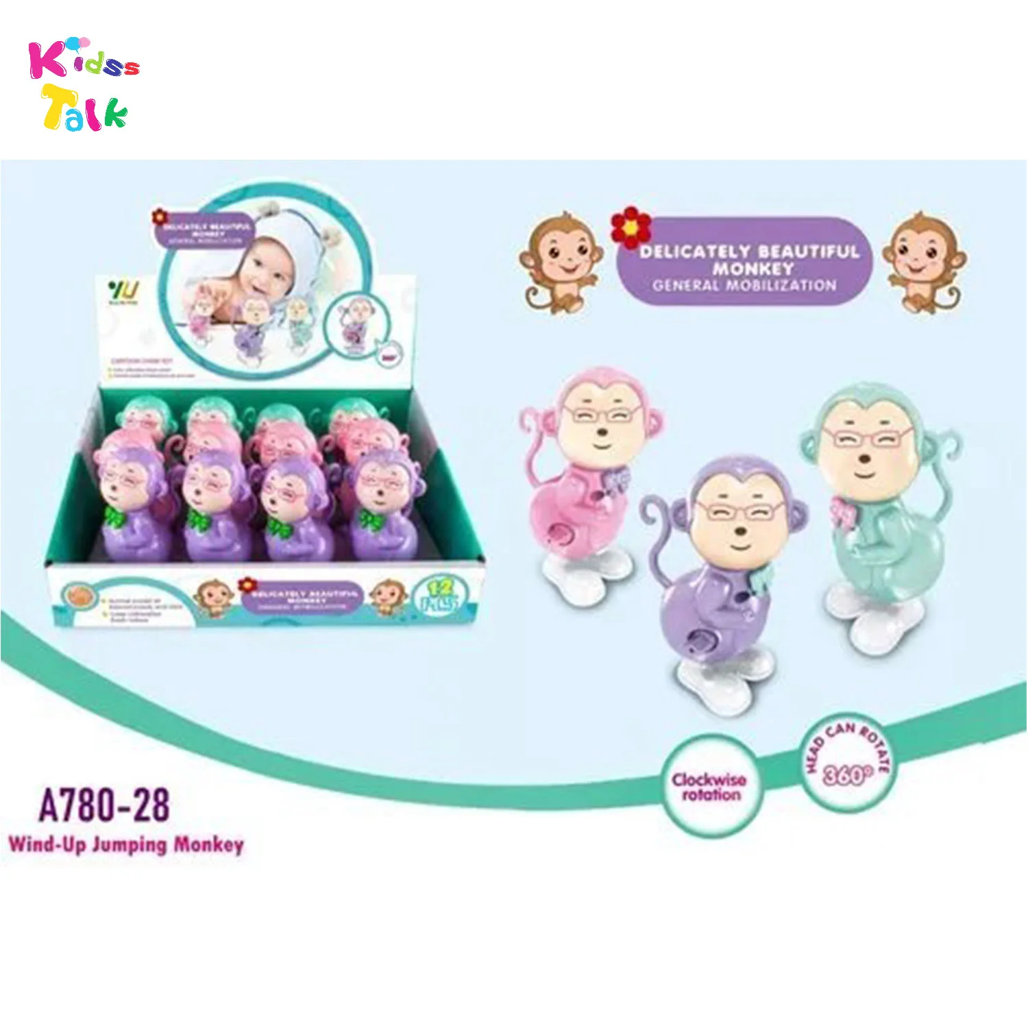 Delicately Beautiful Monkey Key Toy