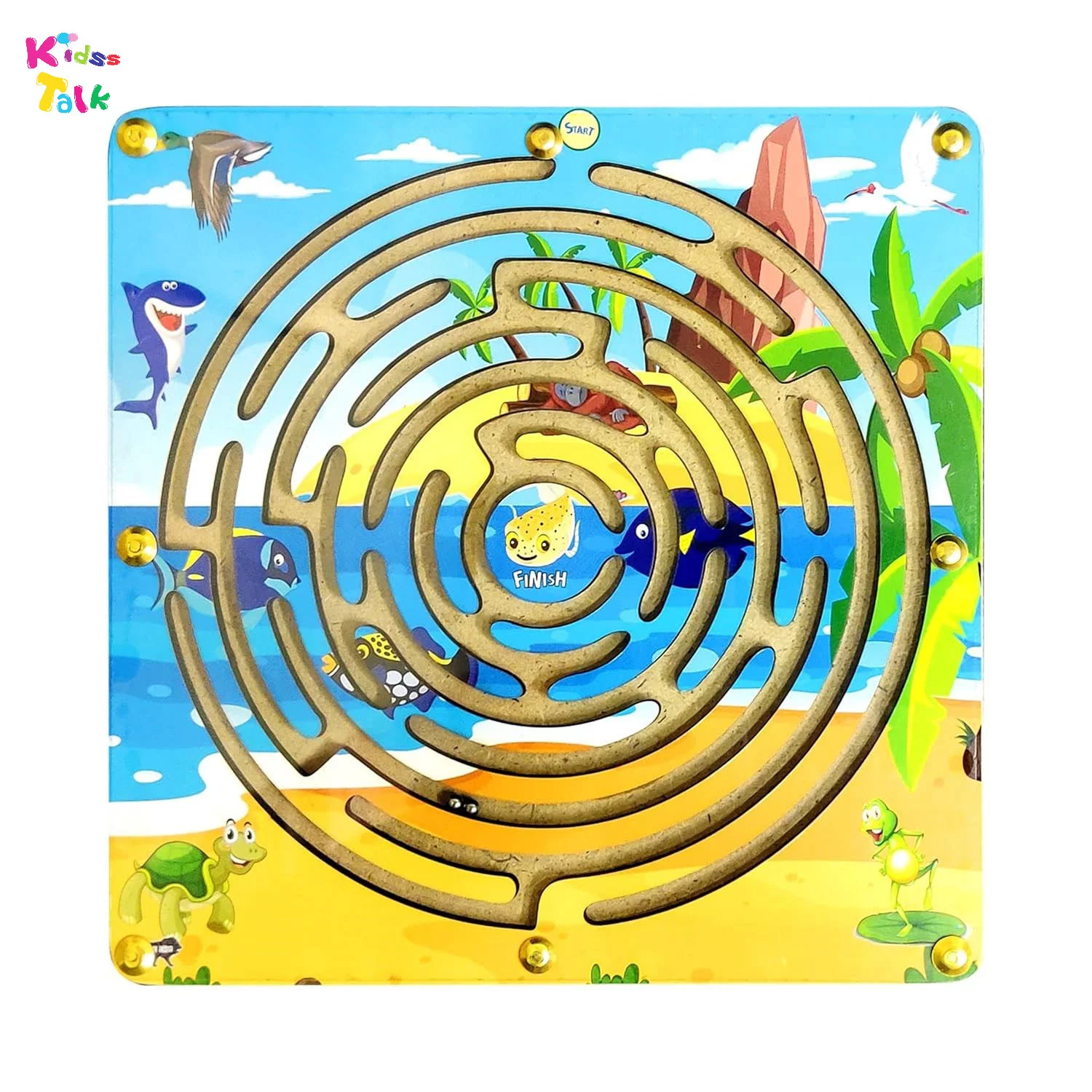 Colourful Wooden Board Maze Maze Game
