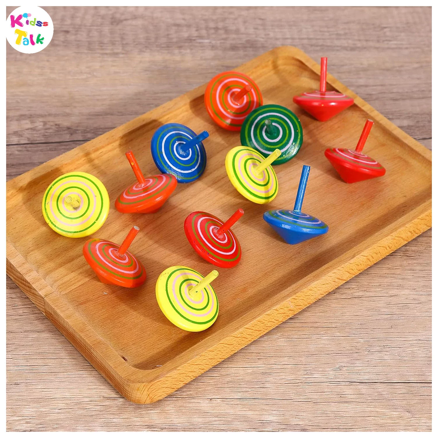 Colorful Wooden Top Top