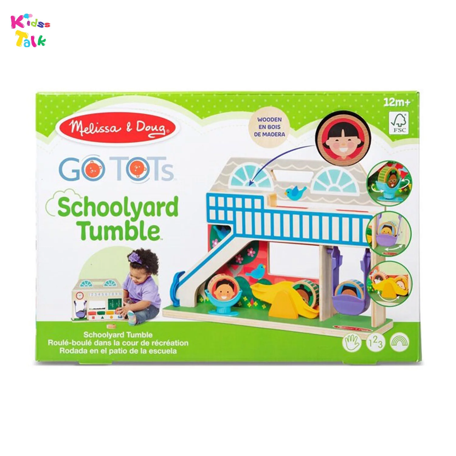 Wooden Go Tots Schoolyard Trumble Play Set