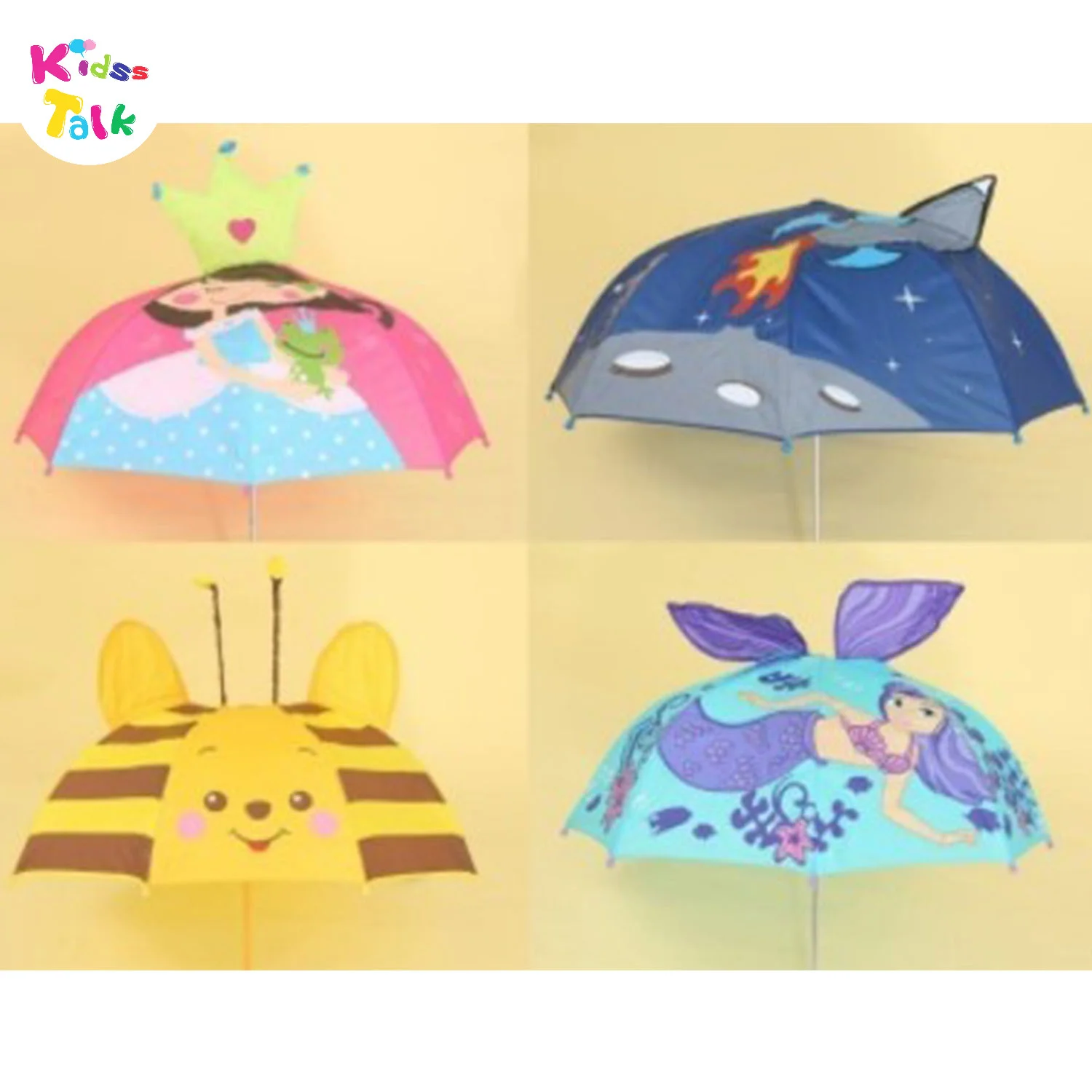 Mix Print Shaped Umbrella