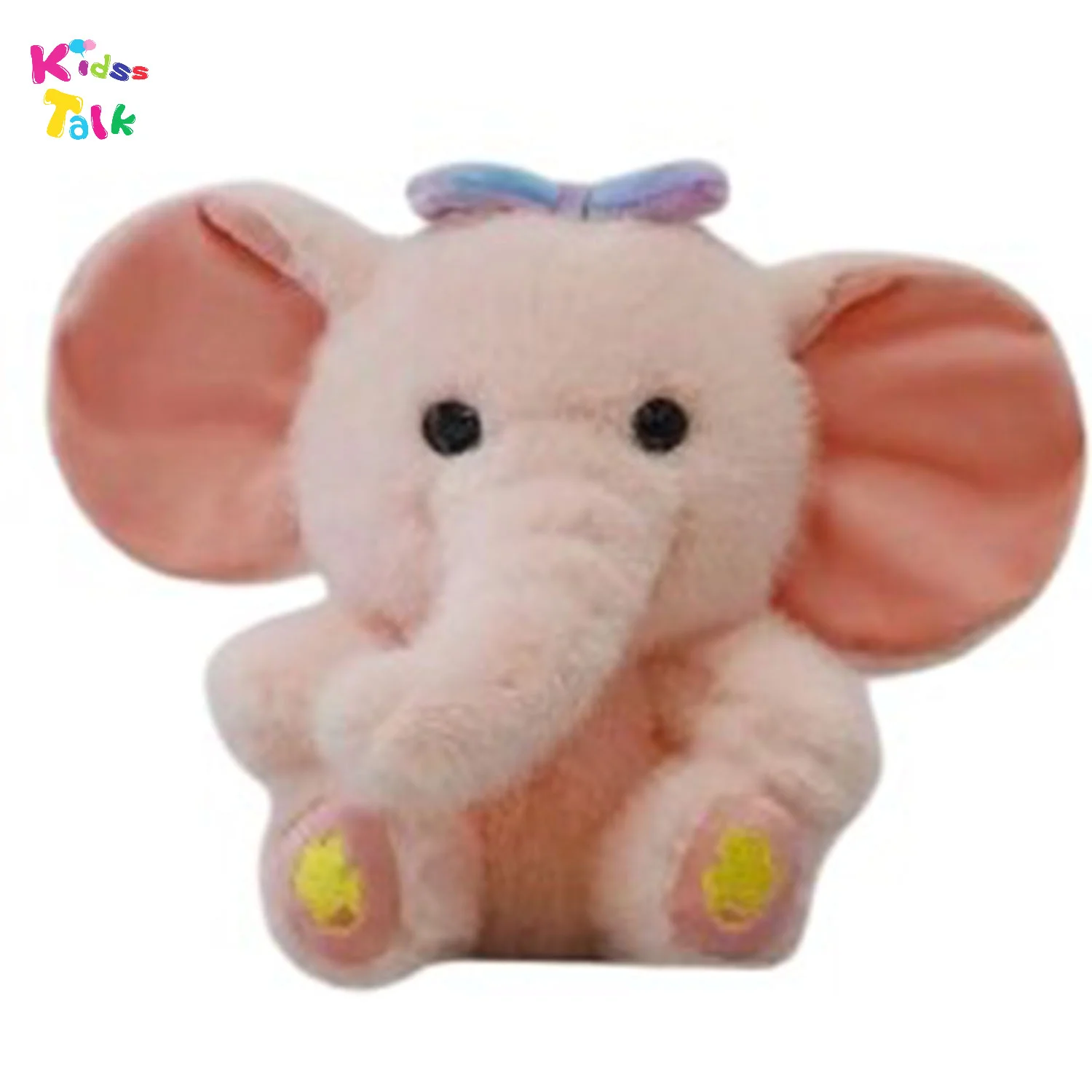 Cute Fur Elephant Sitting With Box