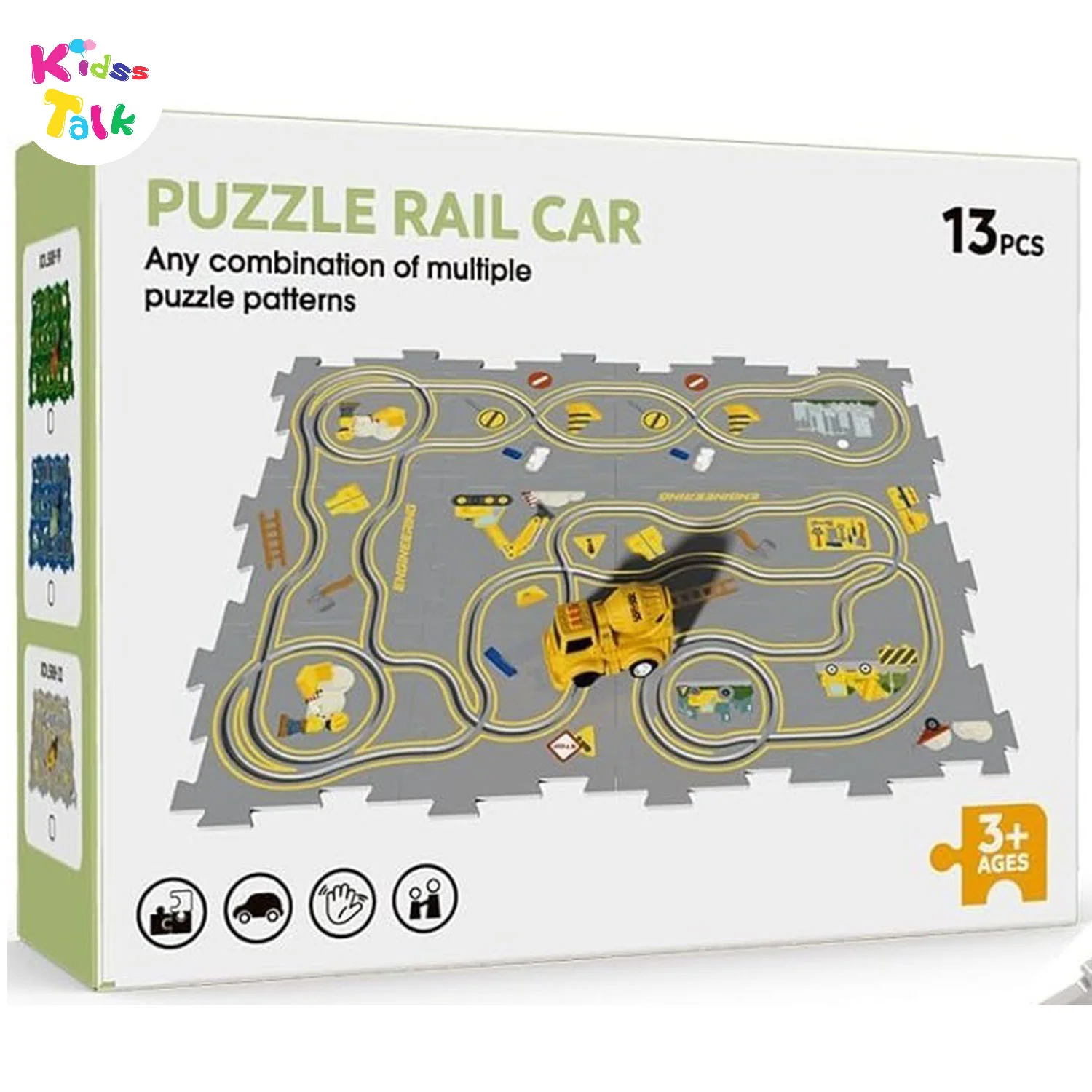 Puzzle Rail Car Track Racer 13pcs