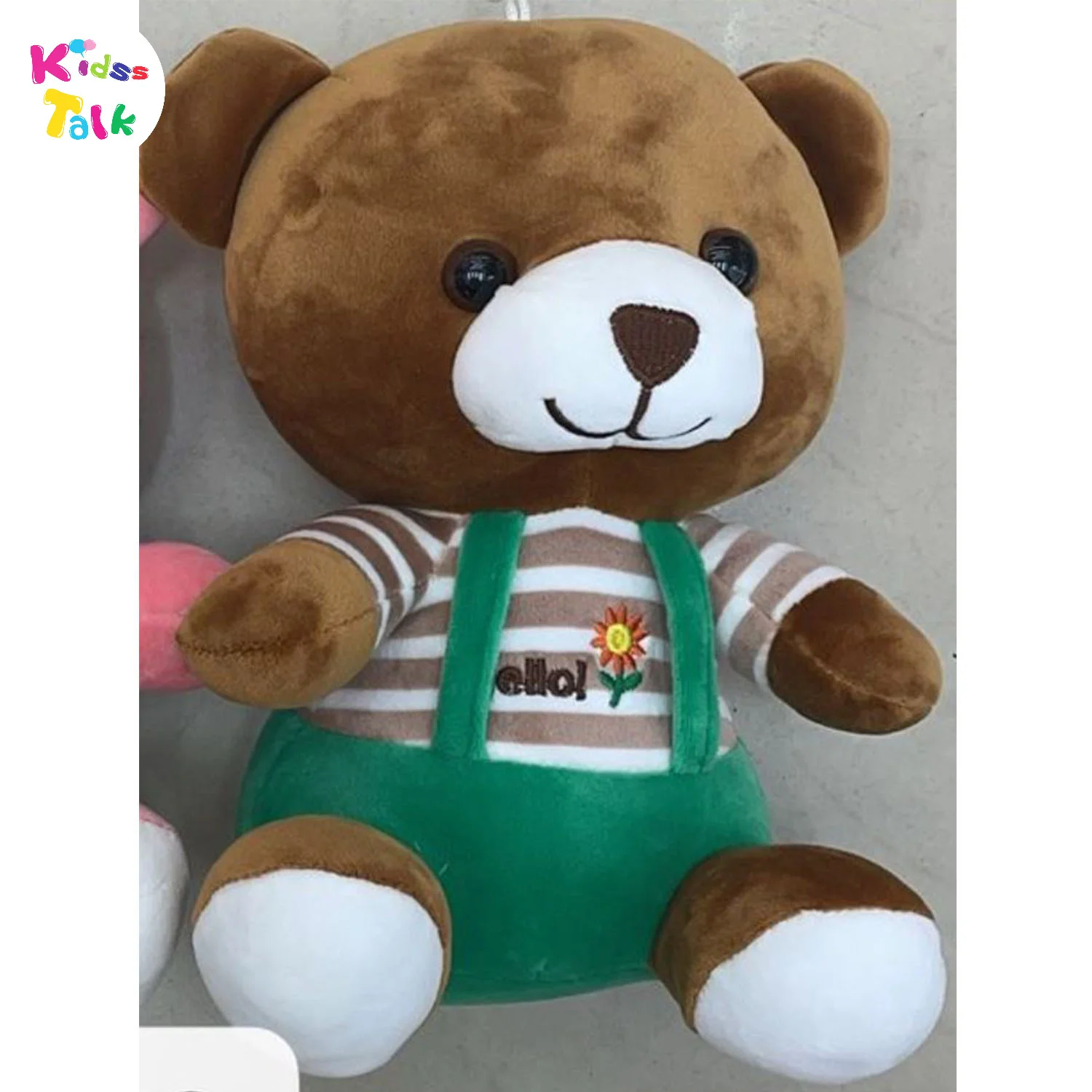 Hello Printed Soft Teddy Sitting