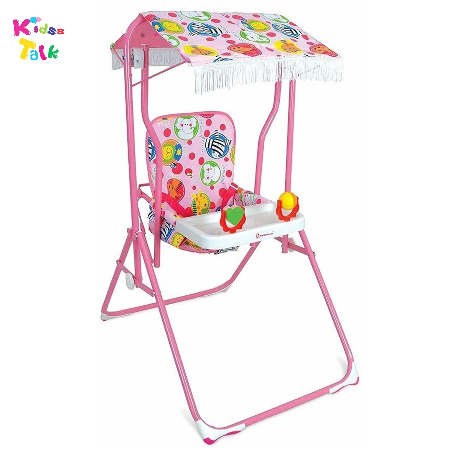 Baby Garden Swing With Canopy, Safety Belt & Musical T