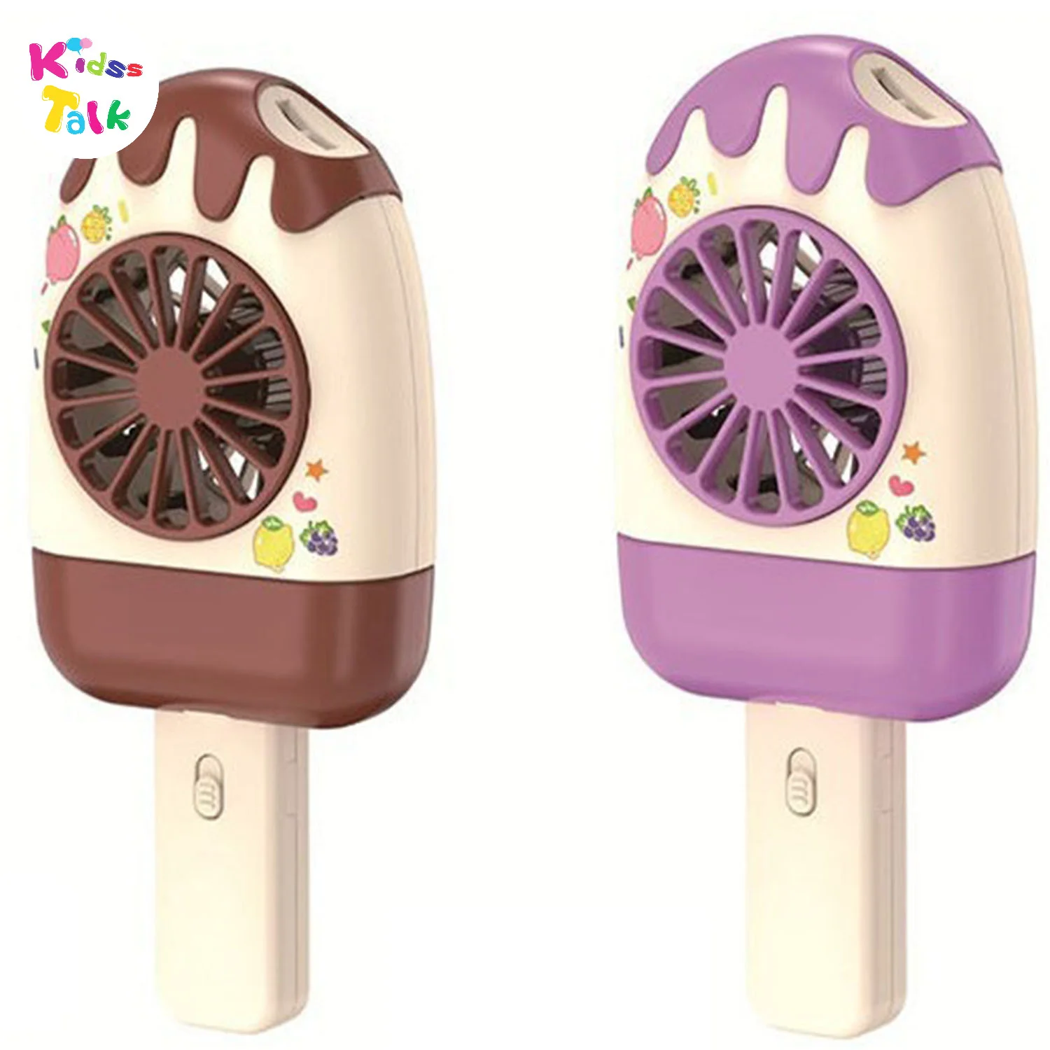 Mini Ice Cream Rechargeable Fan