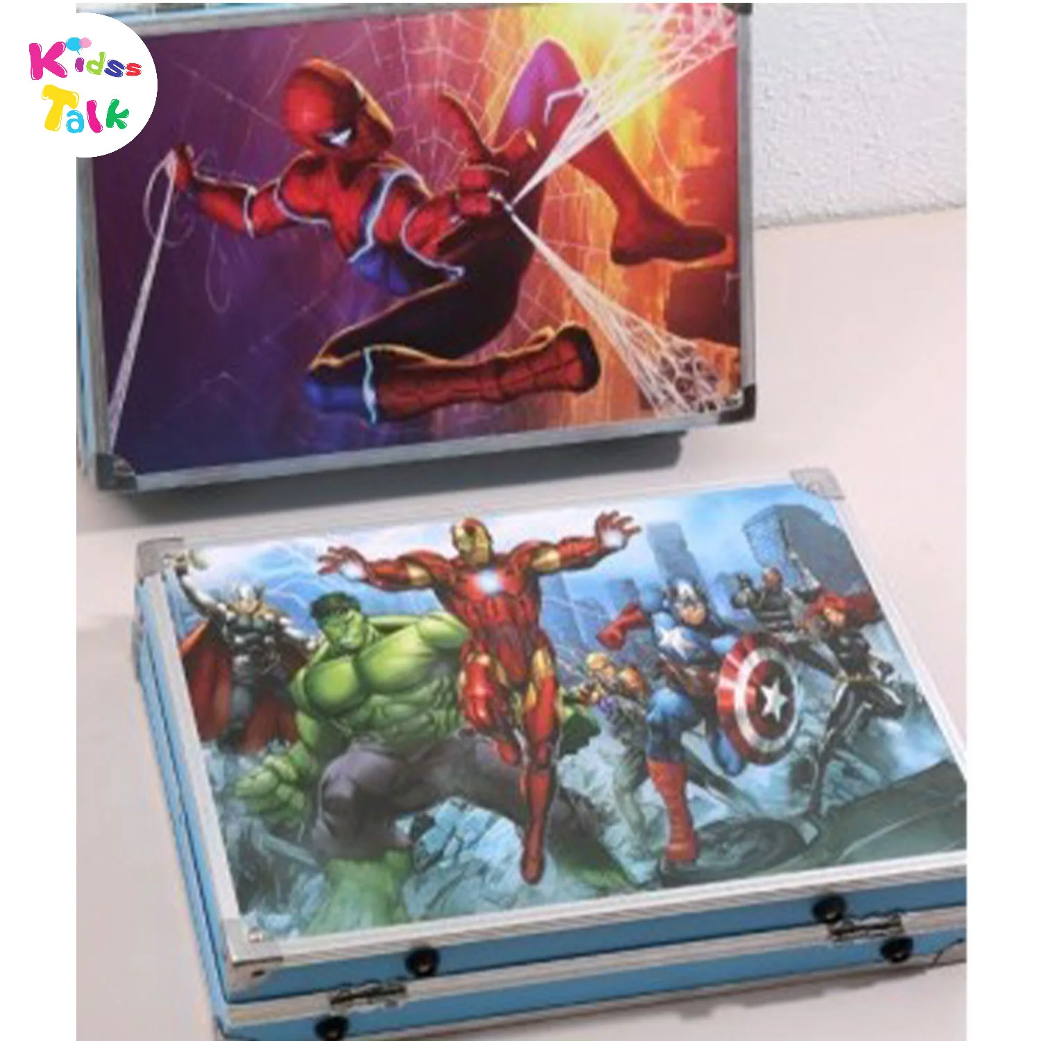 Mix Characters Suitcase Colouring Set