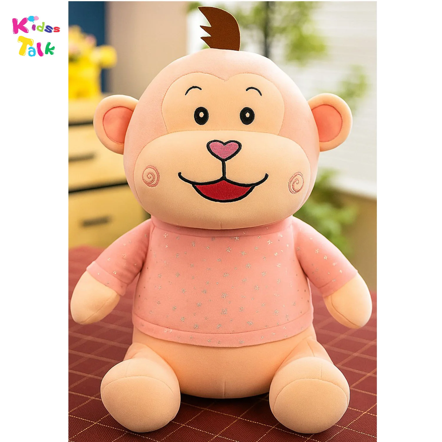 Star Printed Monkey Sitting