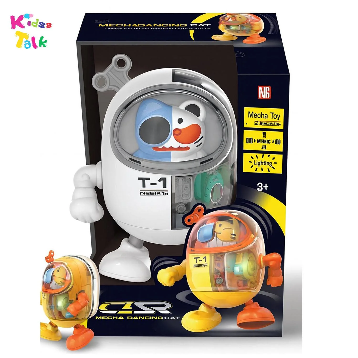 Gear Mecha Dancing Cat Rotate Light N Music