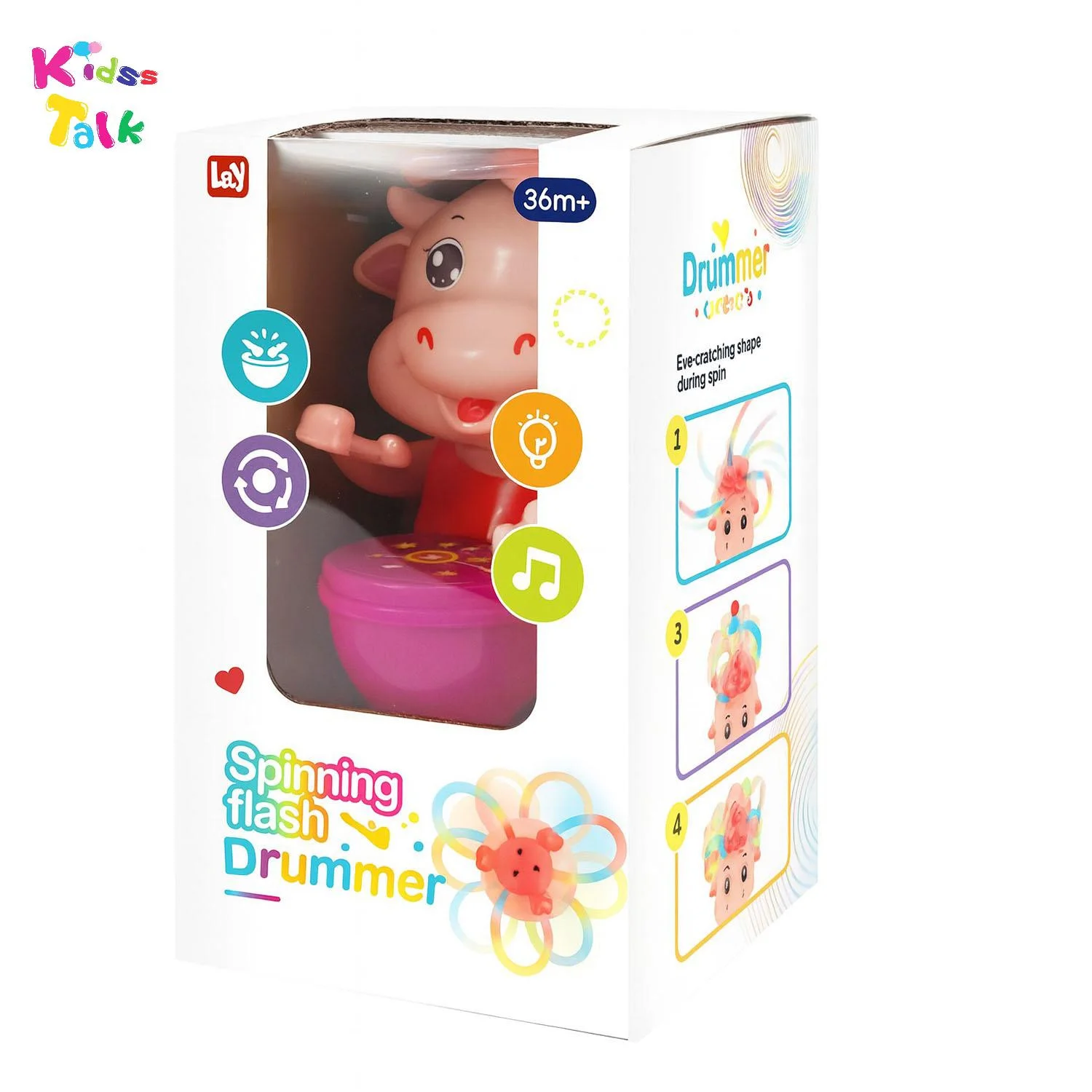 Spinning Cow Flash Drummer