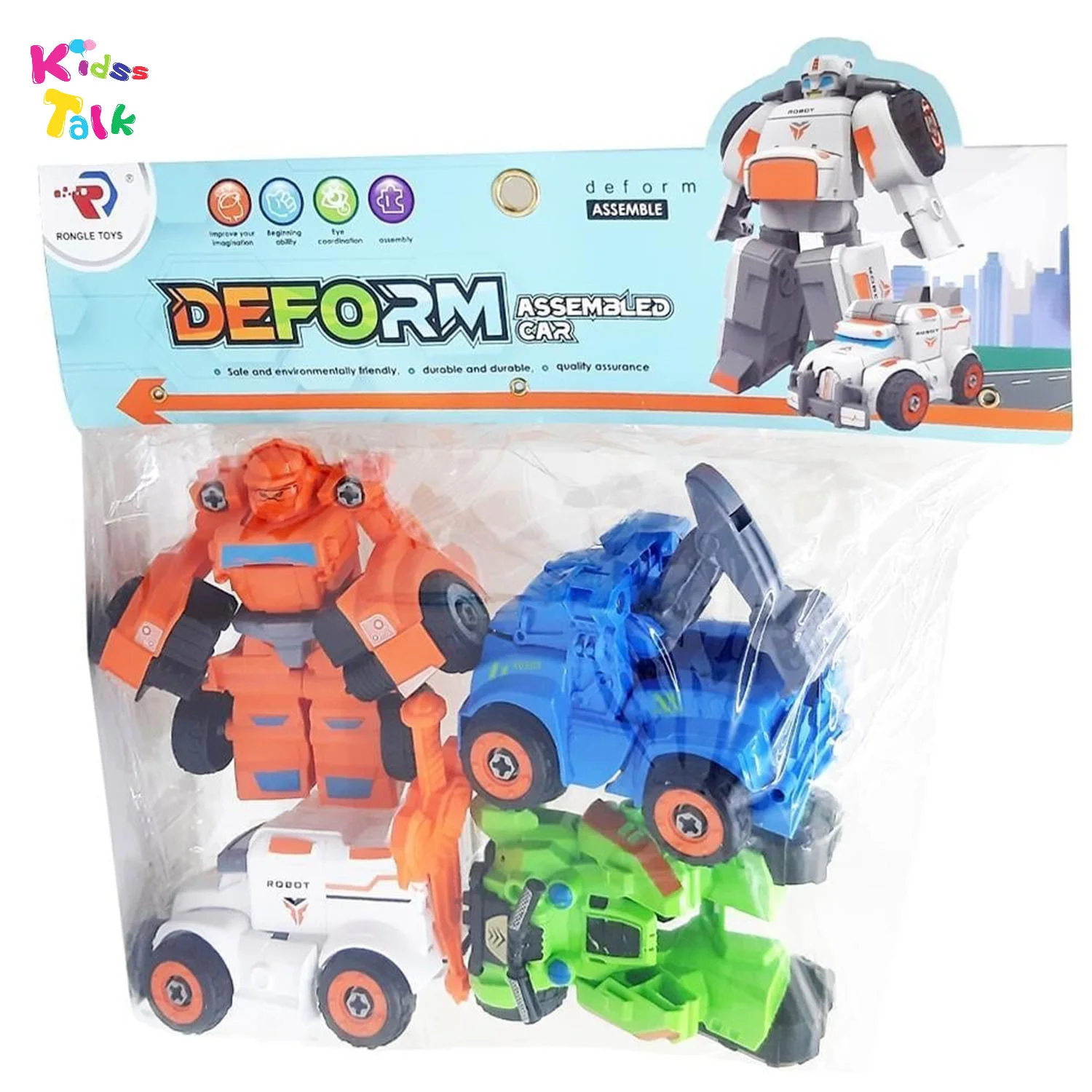 Deform Assembled Car 4pcs Set