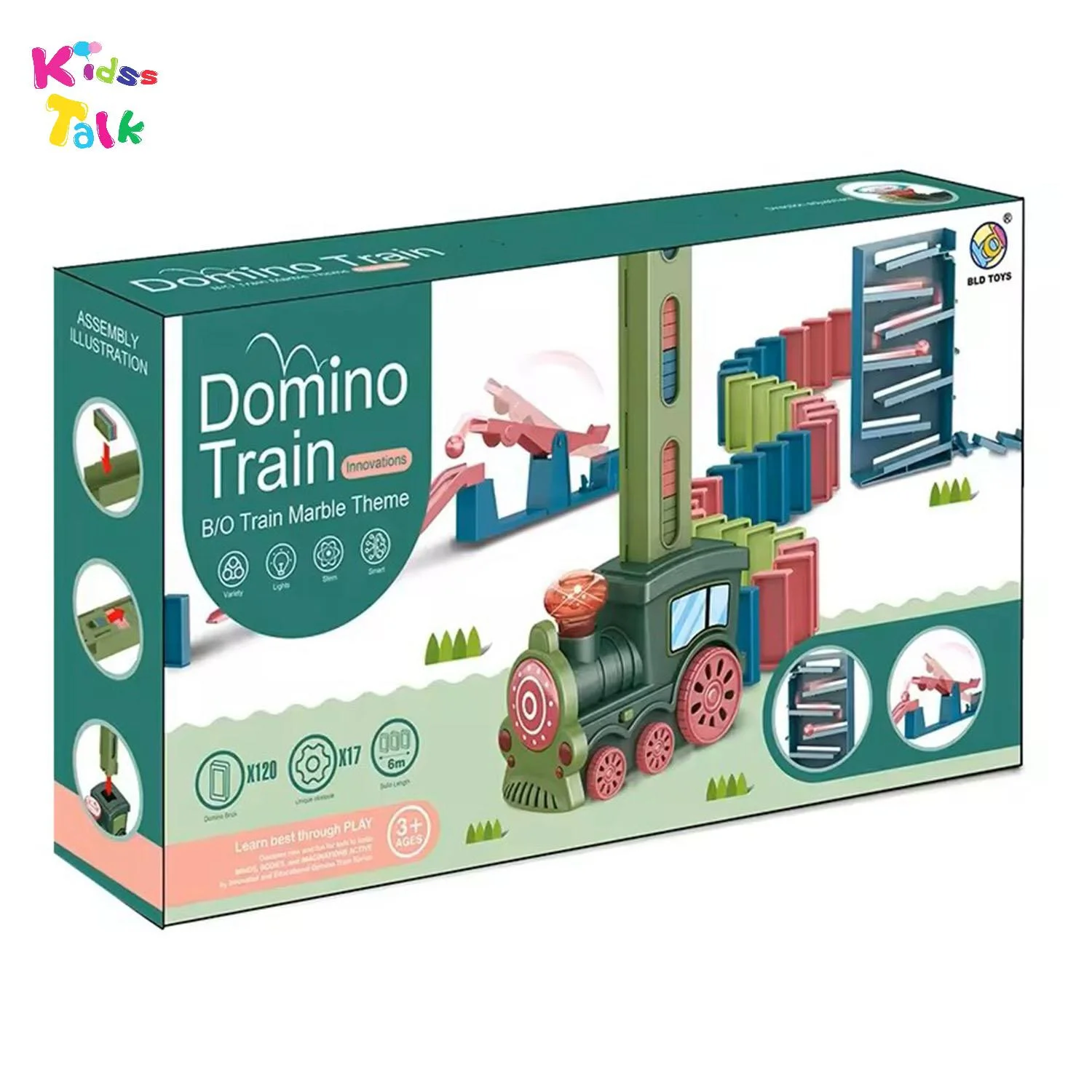 Domino Stacking Train With Light N Music