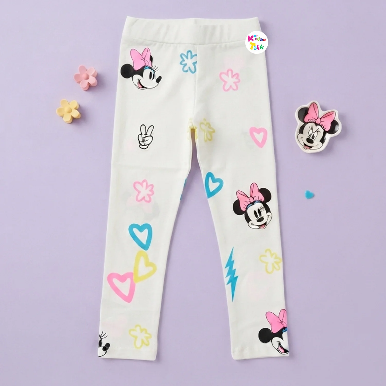 Cotton Regular Fit  Leggings - White