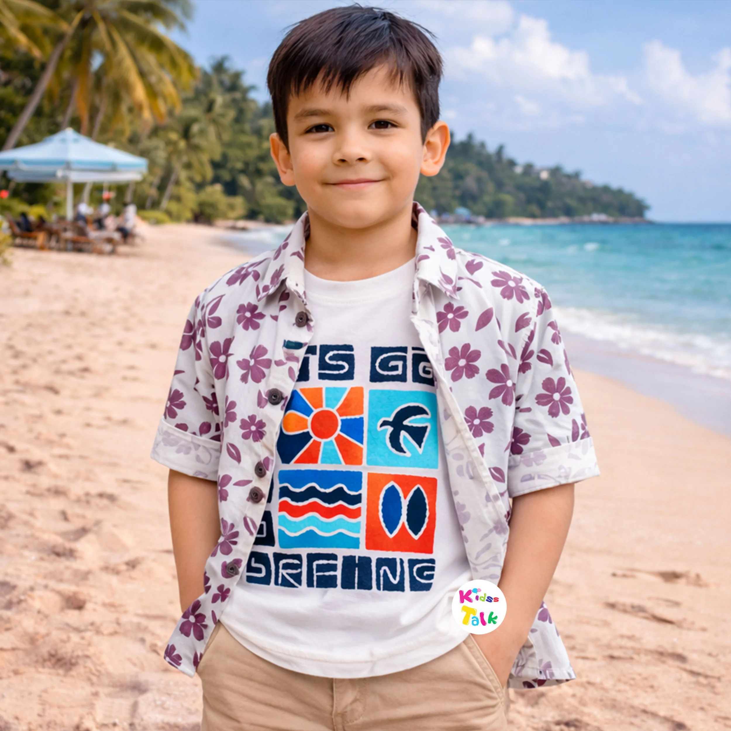 Cotton Full Sleeve Floral Printed Jacket - Purple