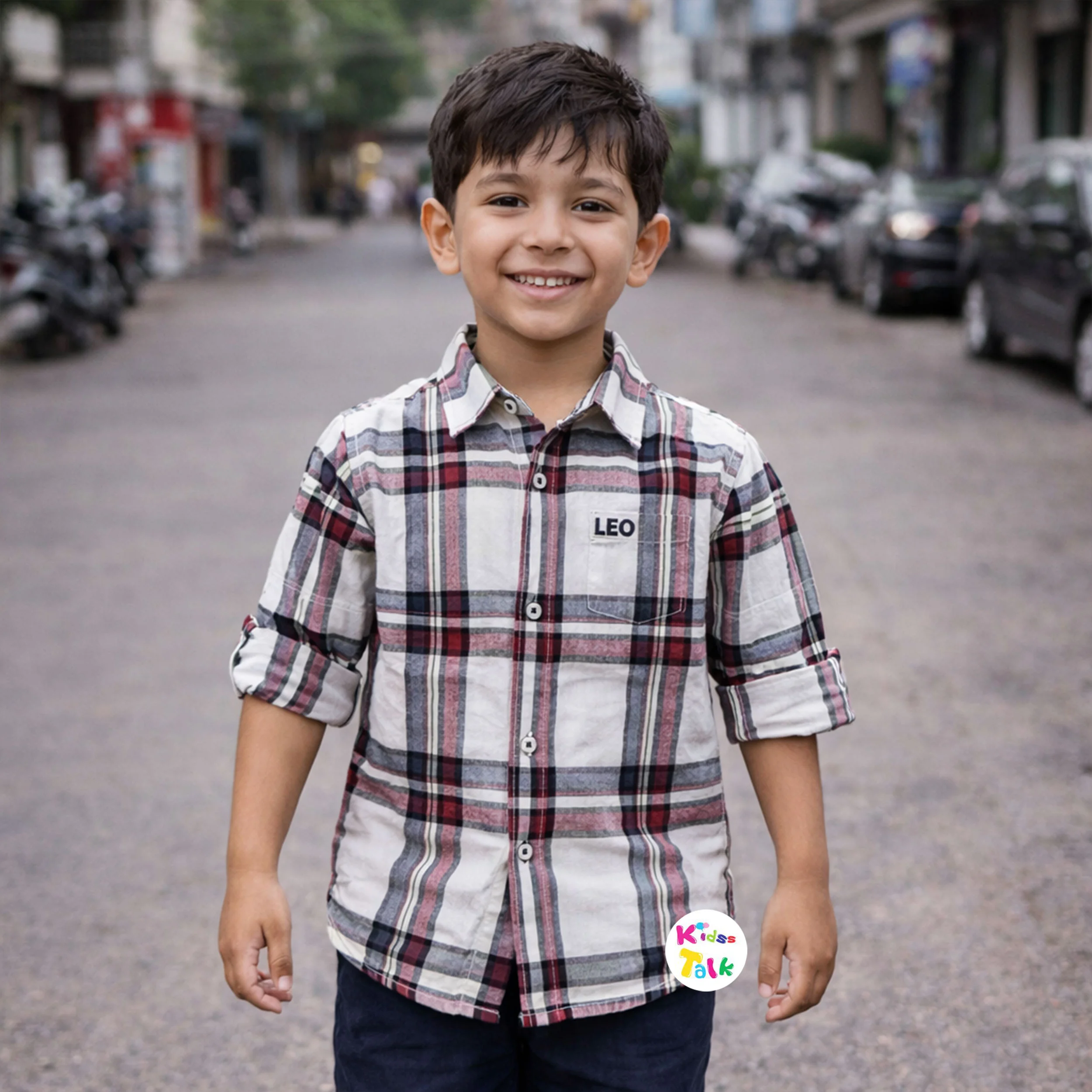 Cotton Full Sleeve Checked Shirt - Maroon