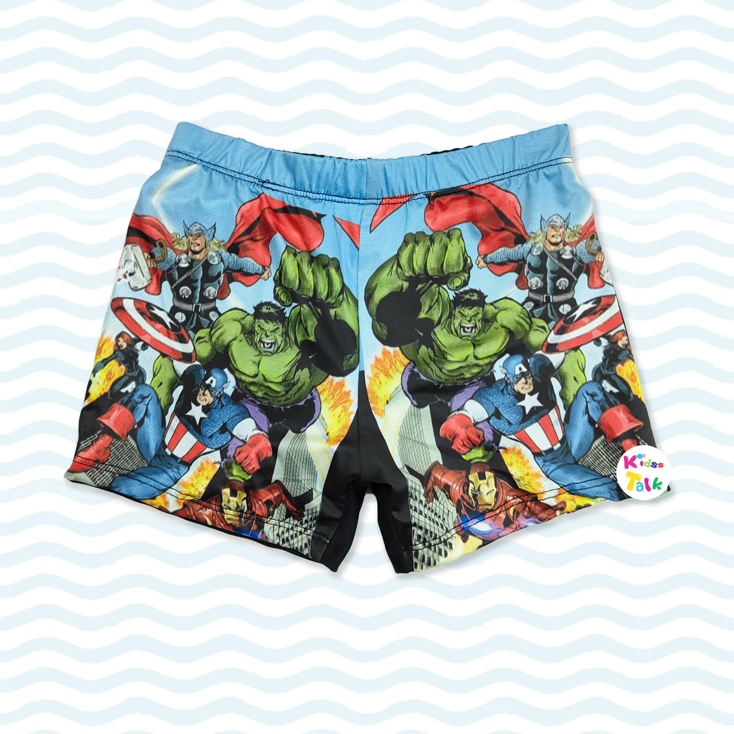 Polyester Regular Fit Cute Printed Shorts - Black