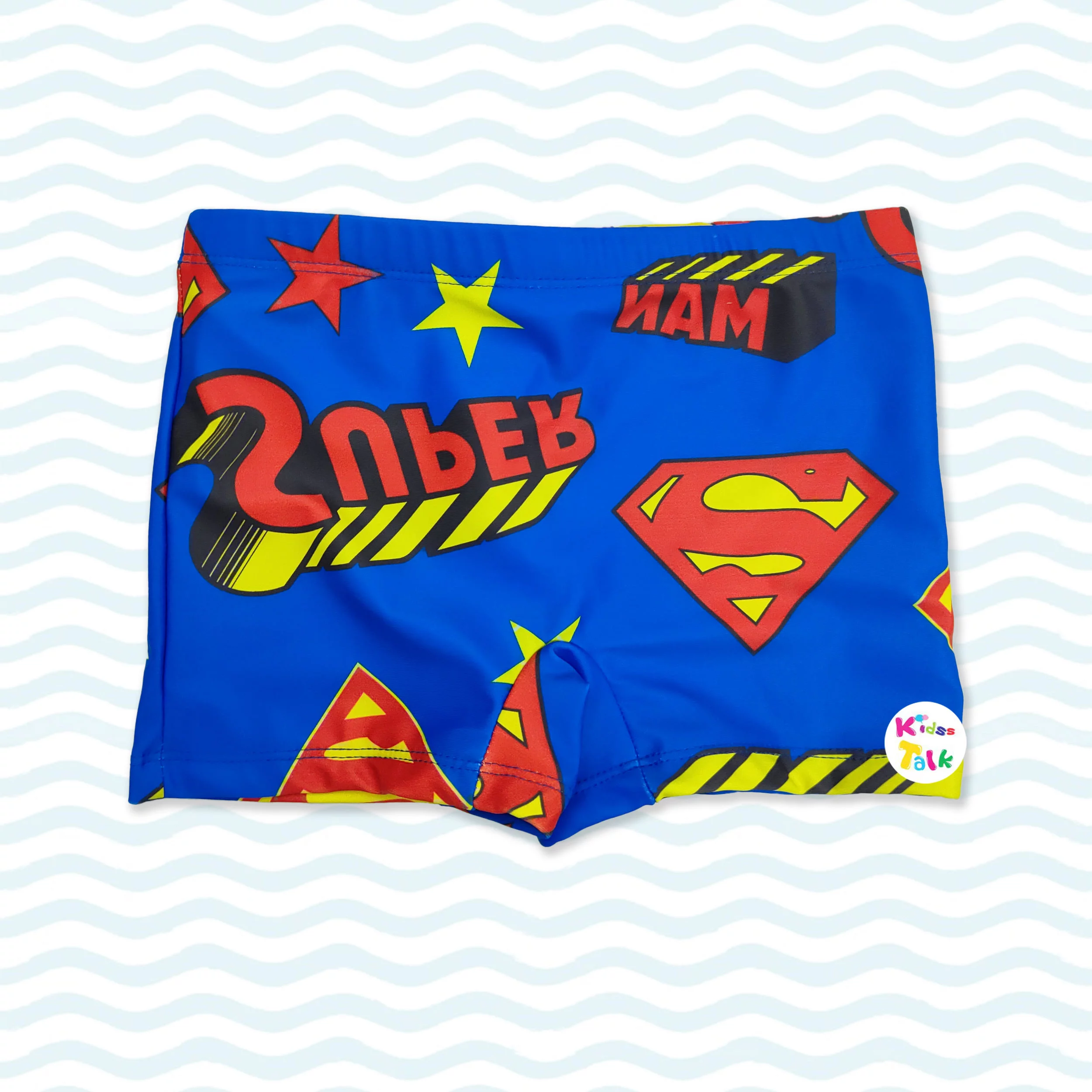 Polyester Regular Fit Cute Printed Shorts - Blue