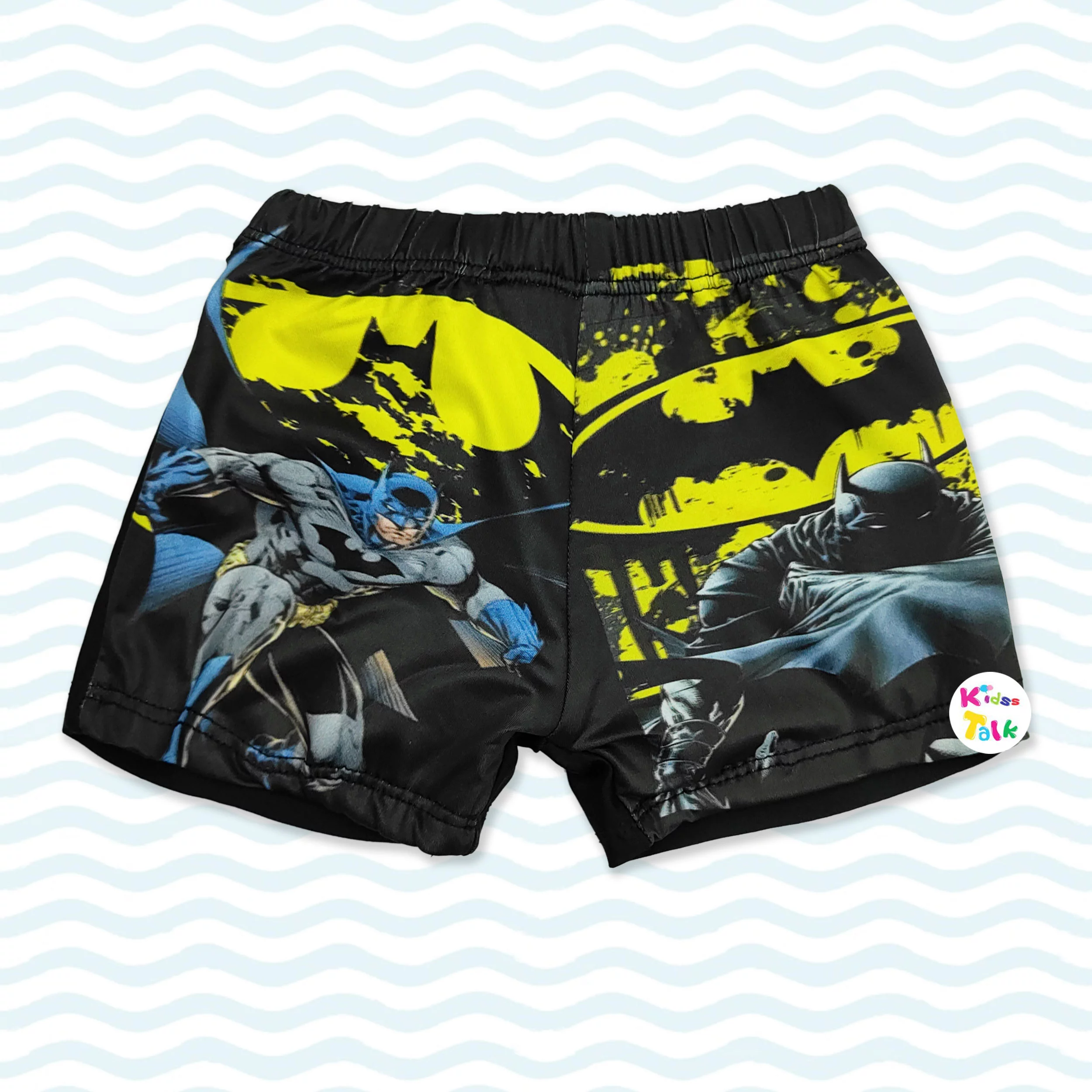 Polyester Regular Fit Cute Printed Shorts - Black