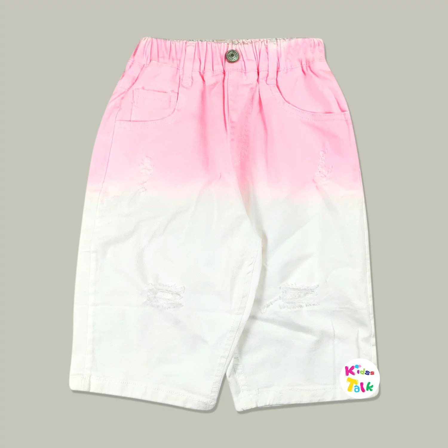 Cotton Regular Fit 3/4 Pant - Pink