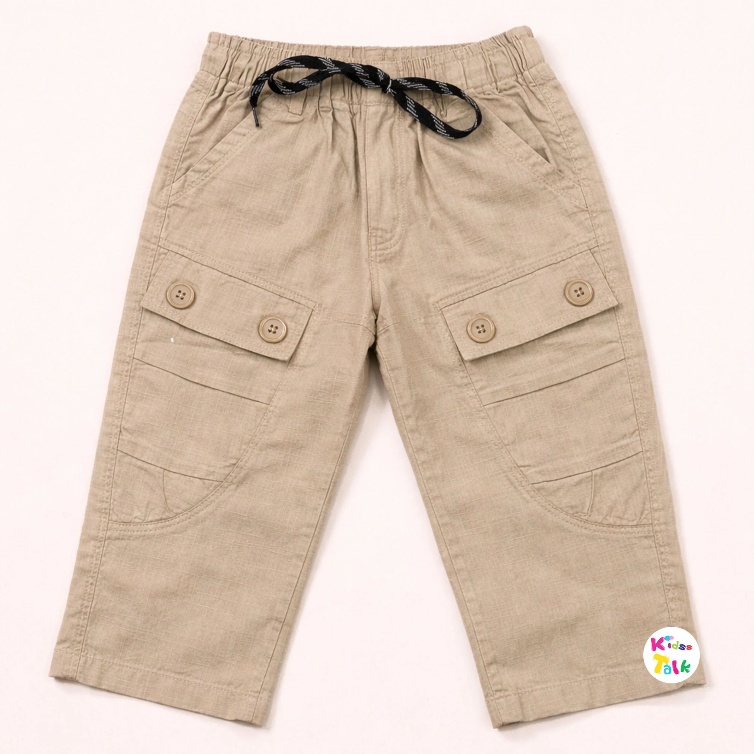 Cotton Linen Regular Fit Full Pant- Beige