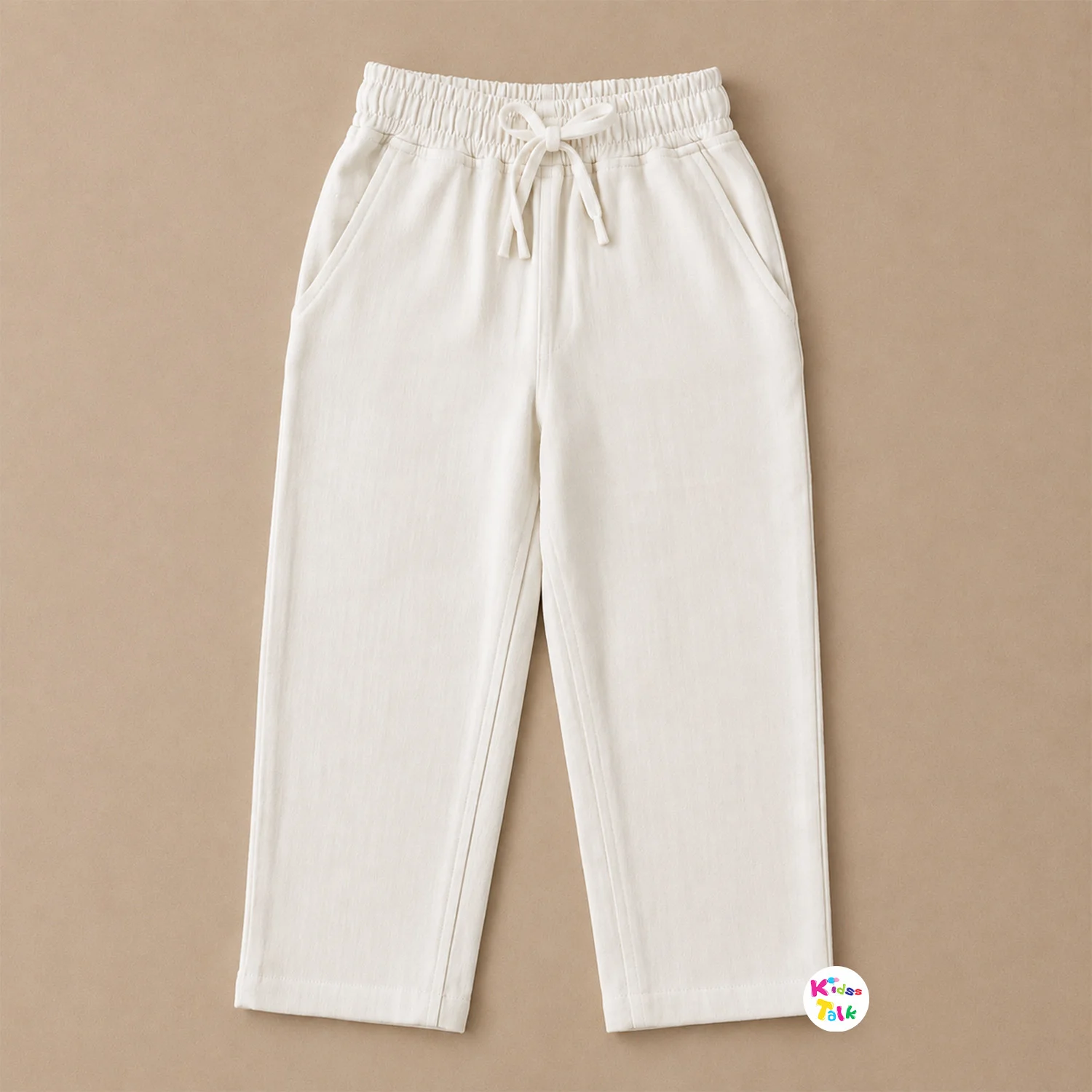 Muslin Half Sleeve Full Pant - Cream