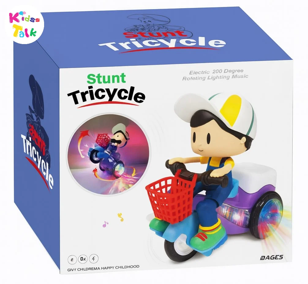 Motorcycle Boy Light And Music 360 Rotation